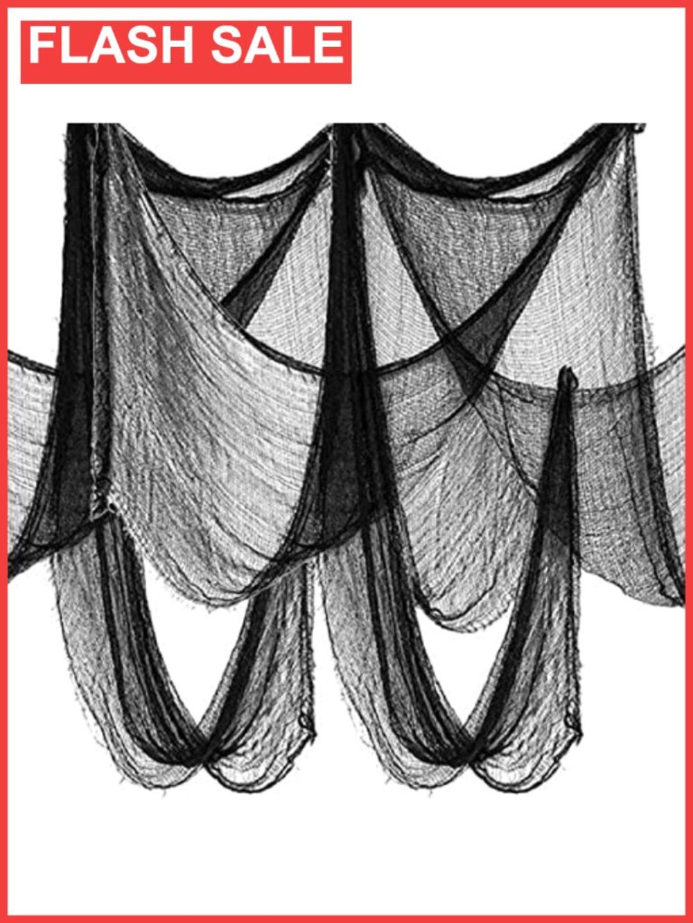 6 Pack Creepy Halloween Cloth 30x72 Inch Haunted House Decoration Cotton